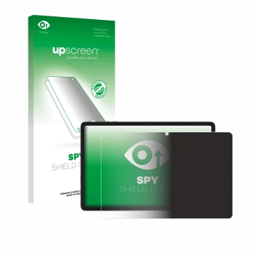 Face avant d’un emballage produit avec le logo de la marque upscreen. À côté, l’appareil Tabwee T20 10.1
