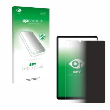 Face avant d’un emballage produit avec le logo de la marque upscreen. À côté, l’appareil Lenovo Legion Y700 2022 est représent