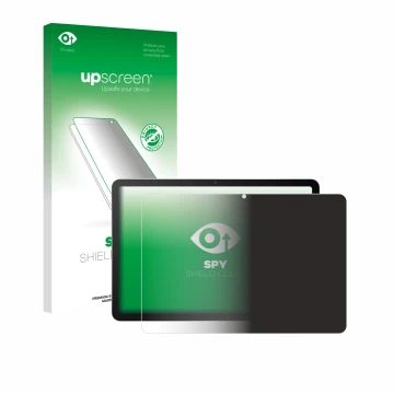 Face avant d’un emballage produit avec le logo de la marque upscreen. À côté, l’appareil Wacom MovinkPad 11 est représenté ave
