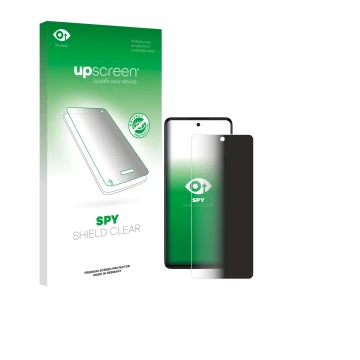 Face avant d’un emballage produit avec le logo de la marque upscreen. À côté, l’appareil TCL 50 Pro NXTPaper 5G est représenté