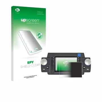 Face avant d’un emballage produit avec le logo de la marque upscreen. À côté, l’appareil ESU Ecos 50220 est représenté avec la