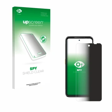 Face avant d’un emballage produit avec le logo de la marque upscreen. À côté, l’appareil Ulefone Armor 23 Ultra est représenté