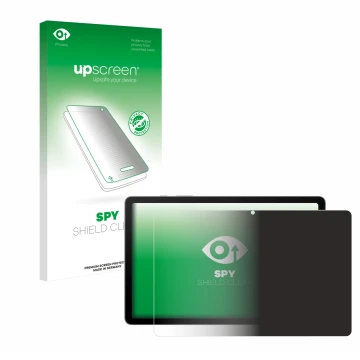 Face avant d’un emballage produit avec le logo de la marque upscreen. À côté, l’appareil Samsung Galaxy Tab S10 Lite est repré