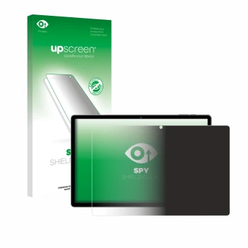 Face avant d’un emballage produit avec le logo de la marque upscreen. À côté, l’appareil RUSHAR A140 14