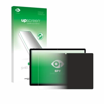 Face avant d’un emballage produit avec le logo de la marque upscreen. À côté, l’appareil Pixpeak L211-EEA 14.1