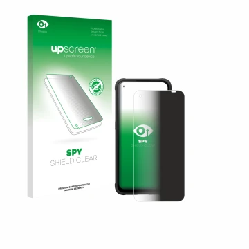 Face avant d’un emballage produit avec le logo de la marque upscreen. À côté, l’appareil Hammer Blade V 5G est représenté avec