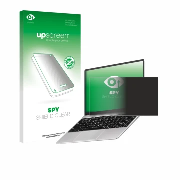 Face avant d’un emballage produit avec le logo de la marque upscreen. À côté, l’appareil Notodd N200 14