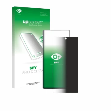 Face avant d’un emballage produit avec le logo de la marque upscreen. À côté, l’appareil ZTE Nubia Red Magic 11 Pro+ est repré