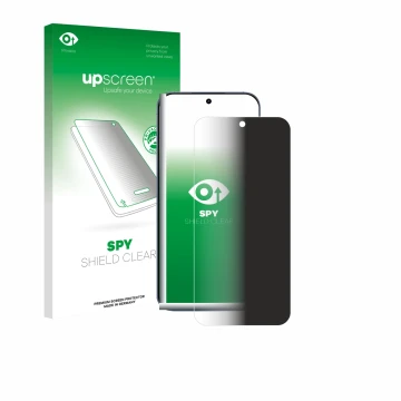 Face avant d’un emballage produit avec le logo de la marque upscreen. À côté, l’appareil realme GT 8 Pro est représenté avec l