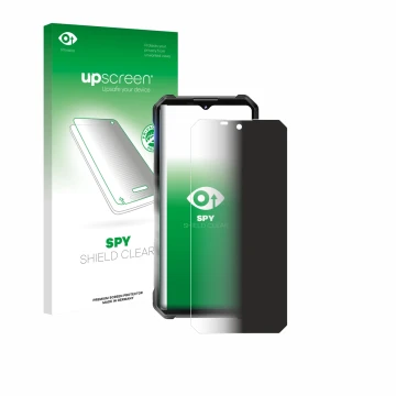 Face avant d’un emballage produit avec le logo de la marque upscreen. À côté, l’appareil Oukitel WP53 Pro est représenté avec 