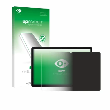 Face avant d’un emballage produit avec le logo de la marque upscreen. À côté, l’appareil Samsung Galaxy Tab A11 Plus WiFi 11