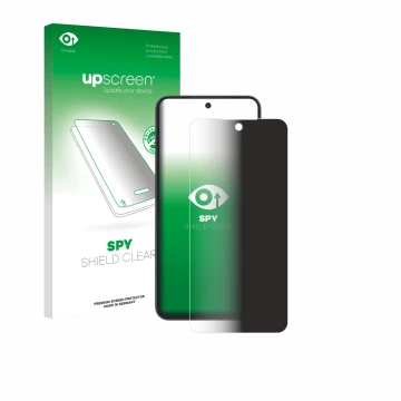Face avant d’un emballage produit avec le logo de la marque upscreen. À côté, l’appareil Telekom T Phone 3 Pro est représenté 