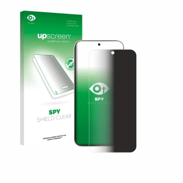 Face avant d’un emballage produit avec le logo de la marque upscreen. À côté, l’appareil Oppo Reno 15 Pro est représenté avec 