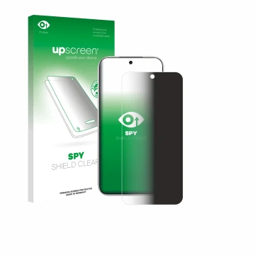 Face avant d’un emballage produit avec le logo de la marque upscreen. À côté, l’appareil Xiaomi Poco F8 Pro est représenté ave