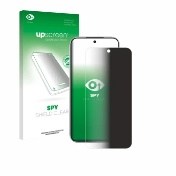 Face avant d’un emballage produit avec le logo de la marque upscreen. À côté, l’appareil Xiaomi Poco F8 Pro 5G est représenté 
