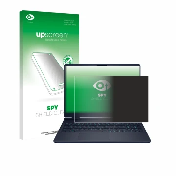 Face avant d’un emballage produit avec le logo de la marque upscreen. À côté, l’appareil Dell Alienware 16X est représenté ave