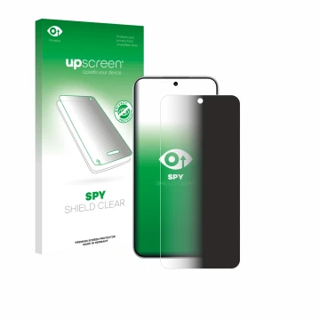 Face avant d’un emballage produit avec le logo de la marque upscreen. À côté, l’appareil Oppo A6 Pro est représenté avec la pr