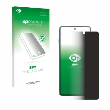 Face avant d’un emballage produit avec le logo de la marque upscreen. À côté, l’appareil Oppo Find X8 Ultra est représenté ave