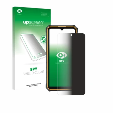 Face avant d’un emballage produit avec le logo de la marque upscreen. À côté, l’appareil Ulefone RugKing 3 Pro est représenté 