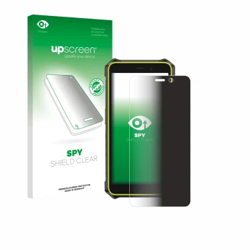 Face avant d’un emballage produit avec le logo de la marque upscreen. À côté, l’appareil Ulefone RugKing 2 Pro est représenté 