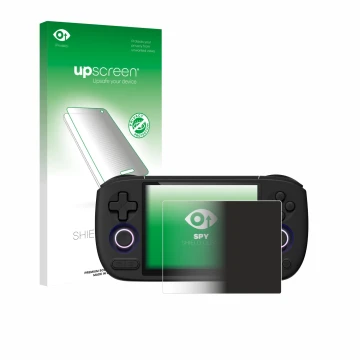 Face avant d’un emballage produit avec le logo de la marque upscreen. À côté, l’appareil Ayaneo Pocket Air Mini est représenté