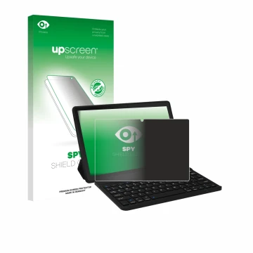 Face avant d’un emballage produit avec le logo de la marque upscreen. À côté, l’appareil Laptok YXPA7LBK 11