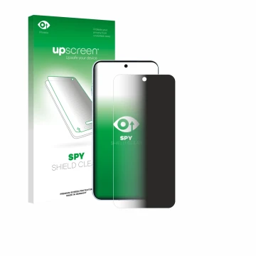 Face avant d’un emballage produit avec le logo de la marque upscreen. À côté, l’appareil Oppo Find X8s est représenté avec la 
