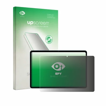 Face avant d’un emballage produit avec le logo de la marque upscreen. À côté, l’appareil Teclast P35 est représenté avec la pr