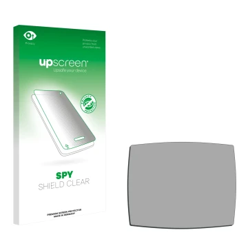 Face avant d’un emballage produit avec le logo de la marque upscreen. À côté se trouve la protection d’écran correspondante.