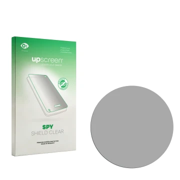 Face avant d’un emballage produit avec le logo de la marque upscreen. À côté se trouve la protection d’écran correspondante.