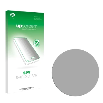 Face avant d’un emballage produit avec le logo de la marque upscreen. À côté se trouve la protection d’écran correspondante.