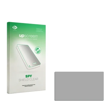 Face avant d’un emballage produit avec le logo de la marque upscreen. À côté se trouve la protection d’écran correspondante.