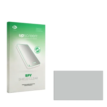 Face avant d’un emballage produit avec le logo de la marque upscreen. À côté se trouve la protection d’écran correspondante.