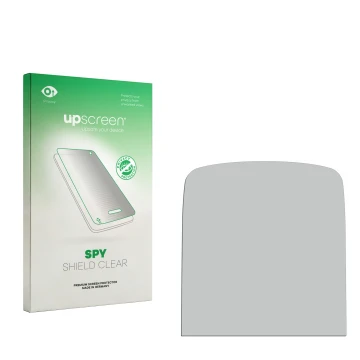 Face avant d’un emballage produit avec le logo de la marque upscreen. À côté se trouve la protection d’écran correspondante.