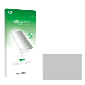 Face avant d’un emballage produit avec le logo de la marque upscreen. À côté se trouve la protection d’écran correspondante.