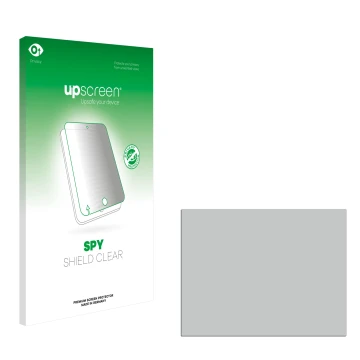 Face avant d’un emballage produit avec le logo de la marque upscreen. À côté se trouve la protection d’écran correspondante.