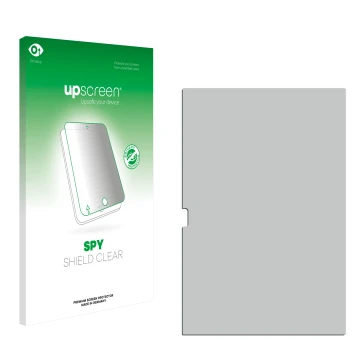 Face avant d’un emballage produit avec le logo de la marque upscreen. À côté se trouve la protection d’écran correspondante.