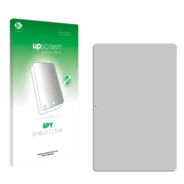 Face avant d’un emballage produit avec le logo de la marque upscreen. À côté se trouve la protection d’écran correspondante.