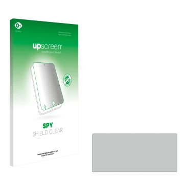 Face avant d’un emballage produit avec le logo de la marque upscreen. À côté se trouve la protection d’écran correspondante.