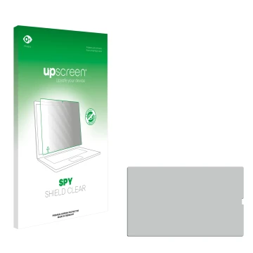 Face avant d’un emballage produit avec le logo de la marque upscreen. À côté se trouve la protection d’écran correspondante.