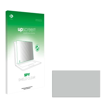 Face avant d’un emballage produit avec le logo de la marque upscreen. À côté se trouve la protection d’écran correspondante.