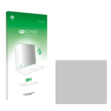 Face avant d’un emballage produit avec le logo de la marque upscreen. À côté se trouve la protection d’écran correspondante.