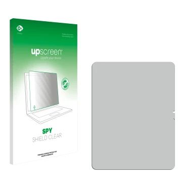 Face avant d’un emballage produit avec le logo de la marque upscreen. À côté se trouve la protection d’écran correspondante.
