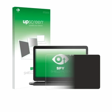 Face avant d’un emballage produit avec le logo de la marque upscreen. À côté, l’appareil Dell Latitude 13 7350 est représenté 
