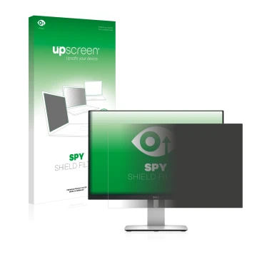 Face avant d’un emballage produit avec le logo de la marque upscreen. À côté, l’appareil Dell Ultrasharp U2415 est représenté 