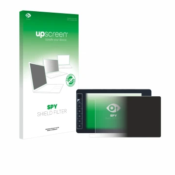 Face avant d’un emballage produit avec le logo de la marque upscreen. À côté, l’appareil SmallHD 703 Bolt Wireless Monitor est