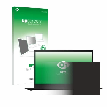 Face avant d’un emballage produit avec le logo de la marque upscreen. À côté, l’appareil Lenovo ThinkPad X1 Carbon (7ème Gen.)