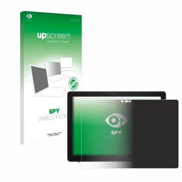Face avant d’un emballage produit avec le logo de la marque upscreen. À côté, l’appareil Dell Latitude 7200 2-in-1 est représe