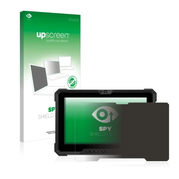Face avant d’un emballage produit avec le logo de la marque upscreen. À côté, l’appareil Dell Latitude 7220EX Rugged Extreme e