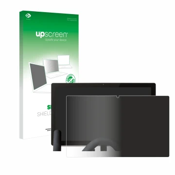 Face avant d’un emballage produit avec le logo de la marque upscreen. À côté, l’appareil Peloton Bike est représenté avec la p